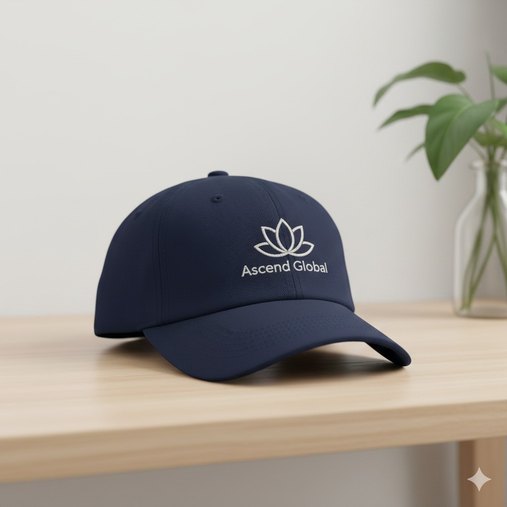 ASCEND GLOBAL NAVY LOTUS CAP
